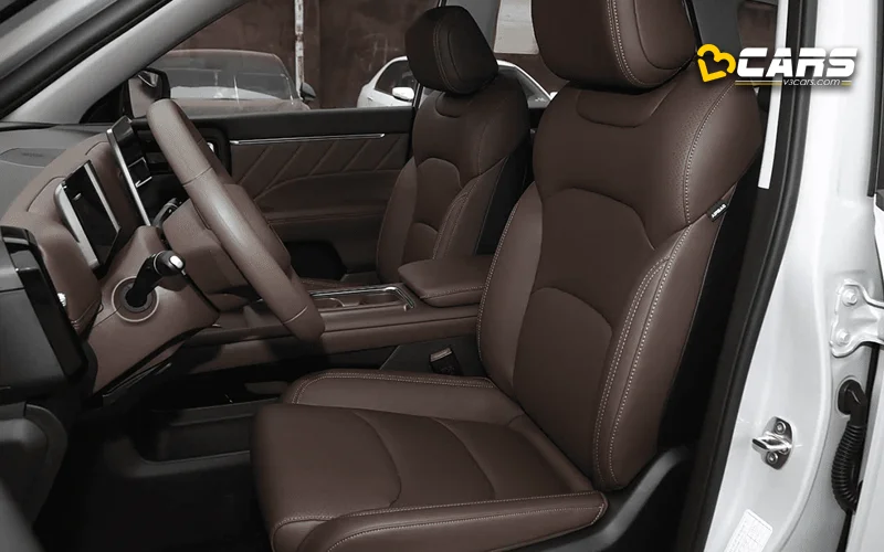 MG Starlight 560 Front Seats Interior Design