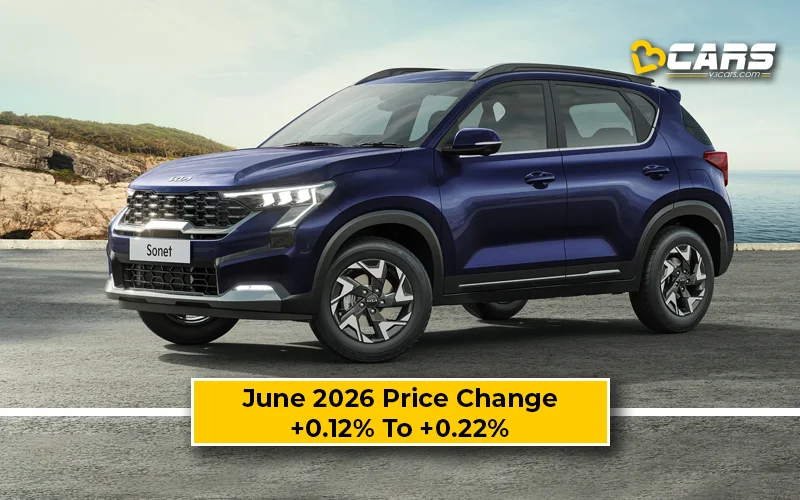 Kia Sonet 2026 June Price Change