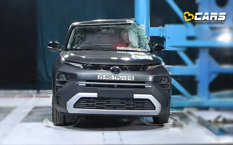 2026 Tata Punch Bharat NCAP Side Pole Impact Test