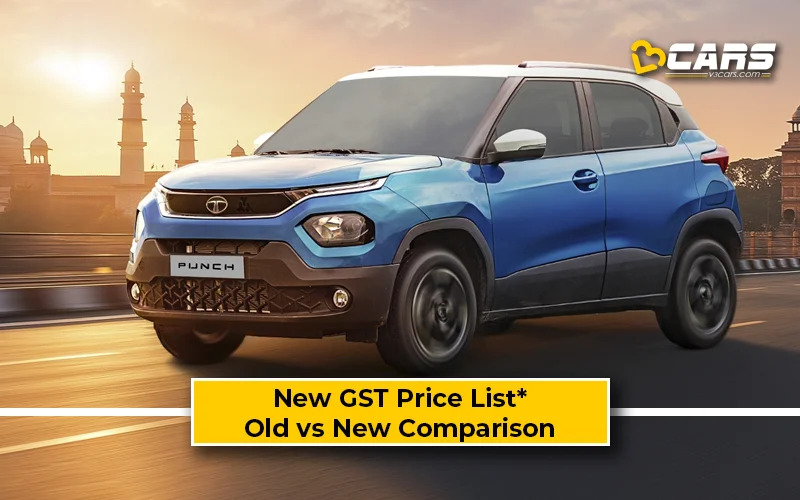 Tata Punch — New GST Rate List & Old vs New Comparison (Tentative Prices; Sep 22)
