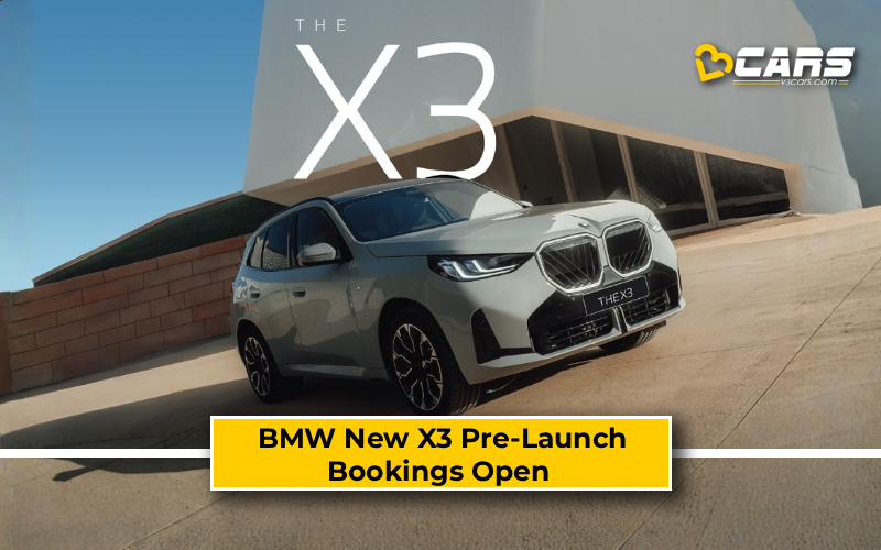 BMW New X3 Pre-Launch Bookings Open