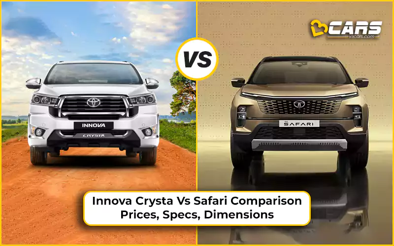 Toyota Innova Crysta Vs Tata Safari