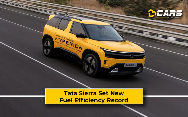Hyperion-Powered Tata Sierra Set New Fuel Efficiency Record