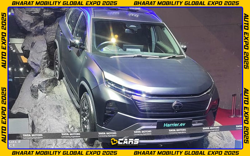 Auto expo 2025 tata harrier ev showcased in production ready form