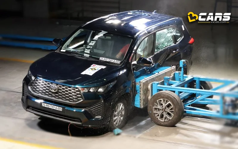 2025 toyota innova hycross scores 5 star rating in bharat ncap tests