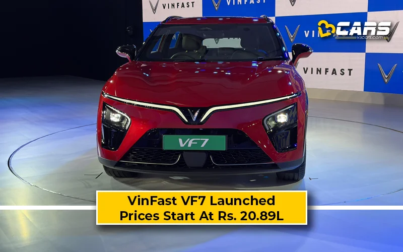 VinFast VF7 Launched At Rs. 20.89 Lakh: All You Need To Know