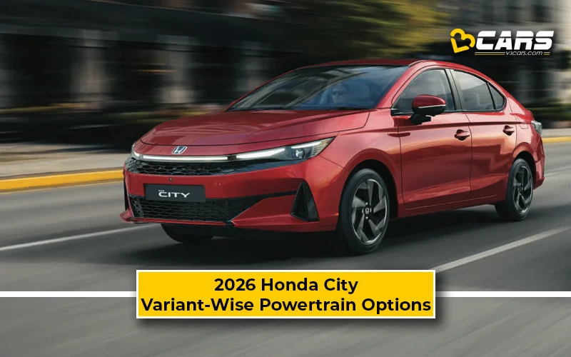 2026 Honda City Facelift Variant-Wise Engine, Transmission Options