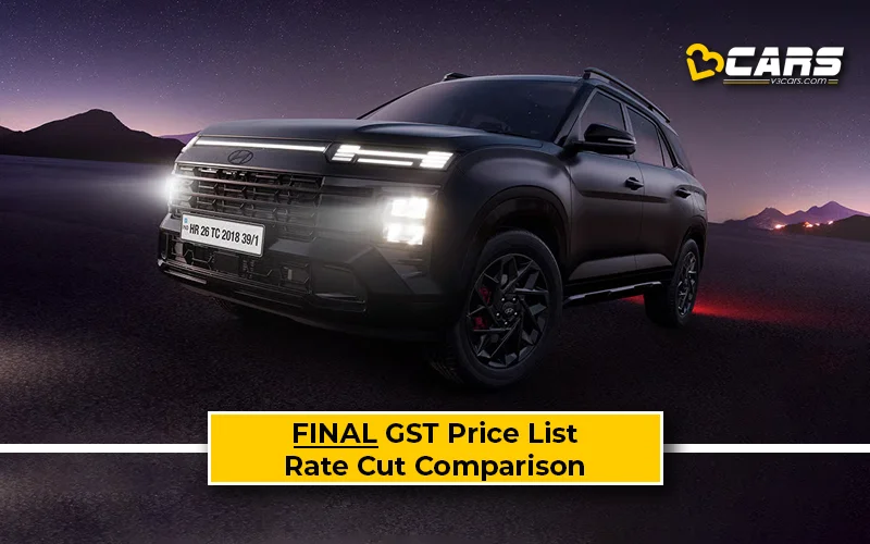 Confirmed Hyundai Alcazar New GST Rate List & Old vs New Comparison w/ GST Price Cut