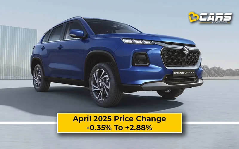 Maruti Grand Vitara April 2025 Price Change — Hiked By Up To 41k