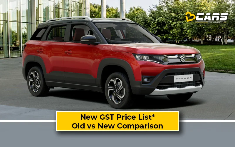 Maruti Brezza — New GST Rate List & Old vs New Comparison (Tentative Prices; Sep 22)