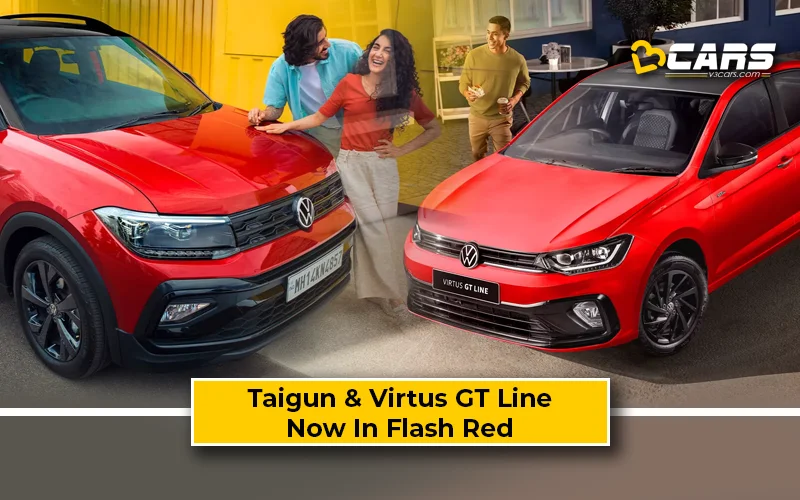 Volkswagen Taigun & Virtus GT Line Now Available With Flash Red Colour Option
