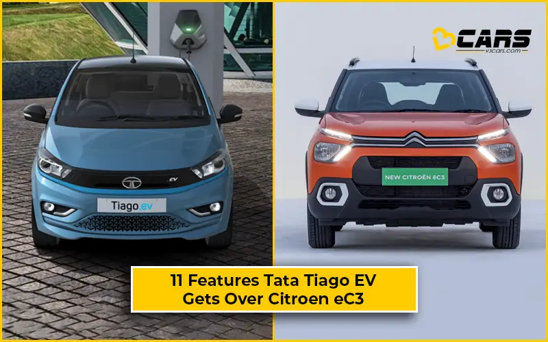 Features Tata Tiago EV Gets Over Citroen eC3