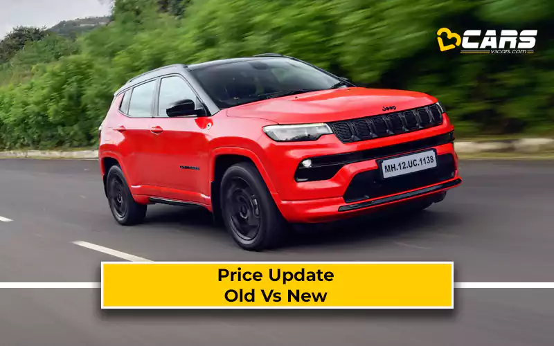 Jeep Compass Price Increased By Up To Rs. 14,000- Latest May 2024 Price List Inside