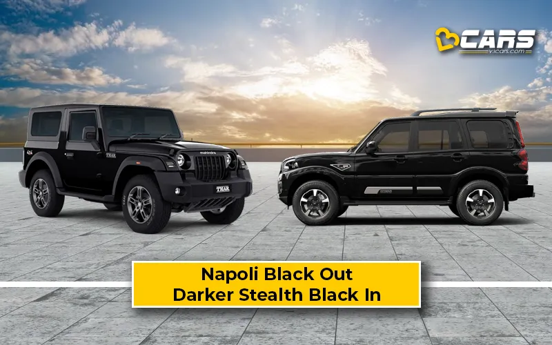 Mahindra Thar, Scorpio Classic Get Darker Black Colour