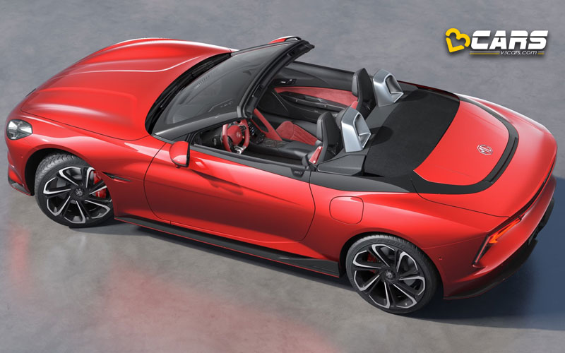 Mg cyberstar electric sportscar teased to debut in january 2025