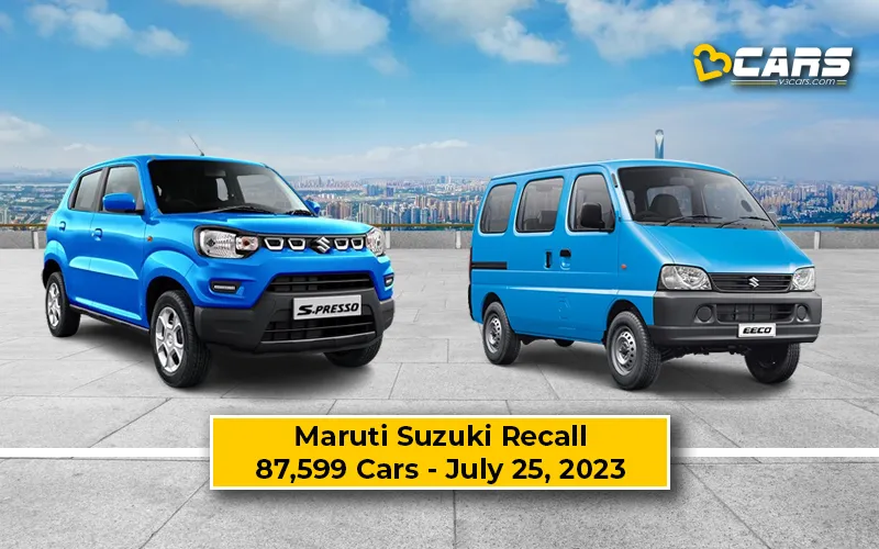 Maruti Suzuki Latest Recall
