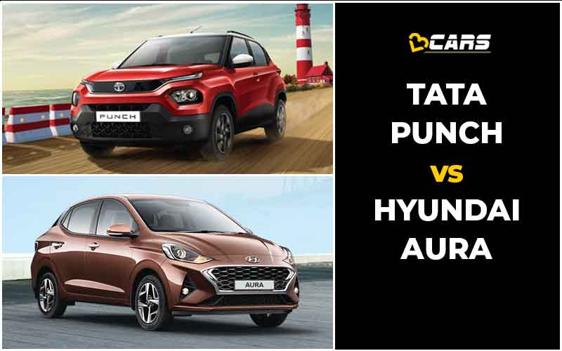 Tata Punch Vs Hyundai Aura