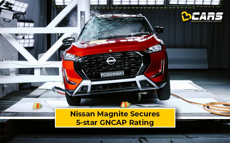 Nissan Magnite Scores 5-Star Global NCAP Rating After Safety Upgrades