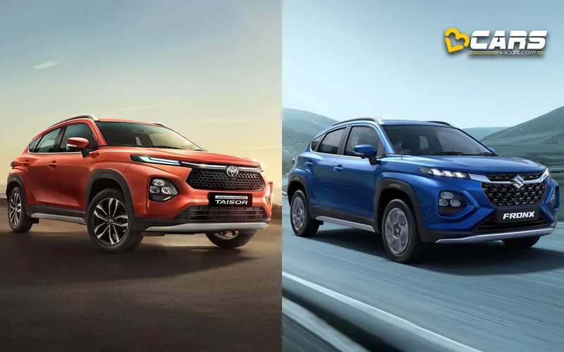 maruti fronx vs toyota taisor design price feature comparison