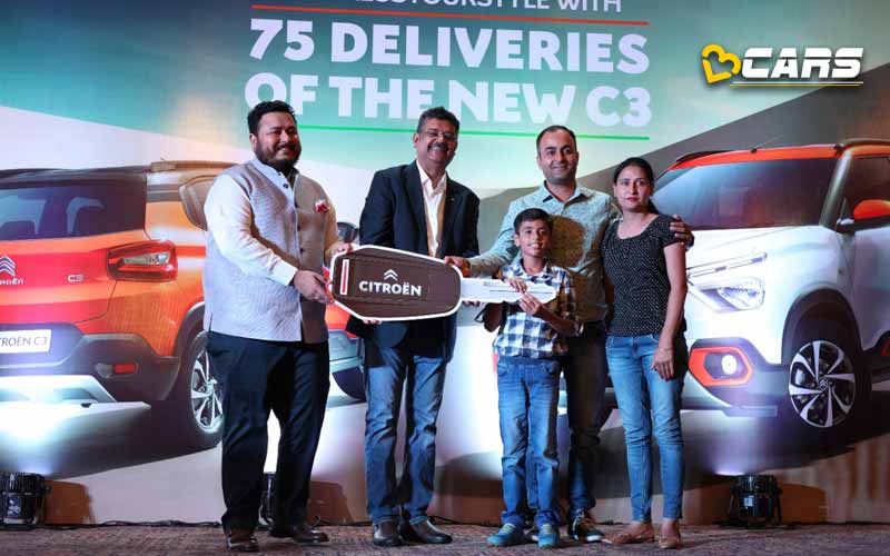 Citroen deliver 75 c3 in delhi on independence day