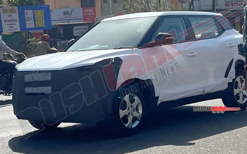 Mahindra xuv300 facelift spied in production ready guise