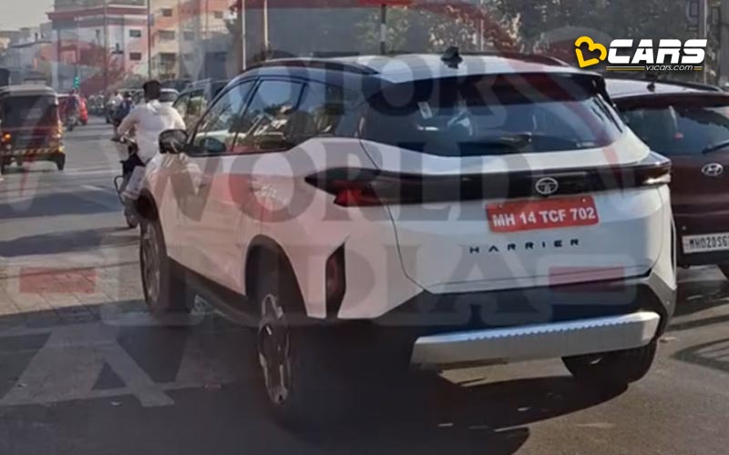 Tata harrier ev spotted testing without camouflage ahead of launch