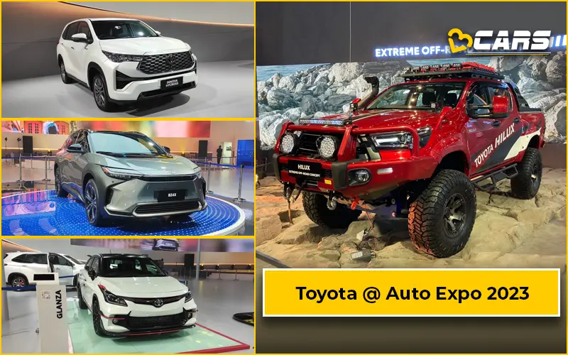 All Toyota Cars Showcased At Auto Expo 2023