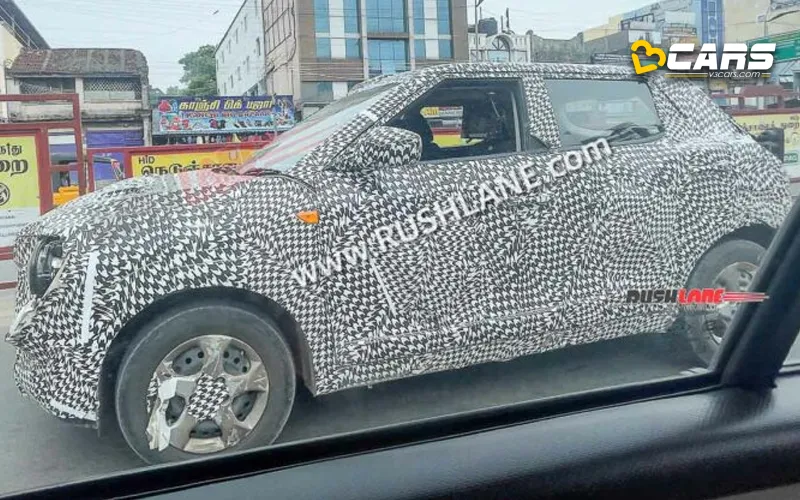 Mahindra xuv300 facelift spotted again