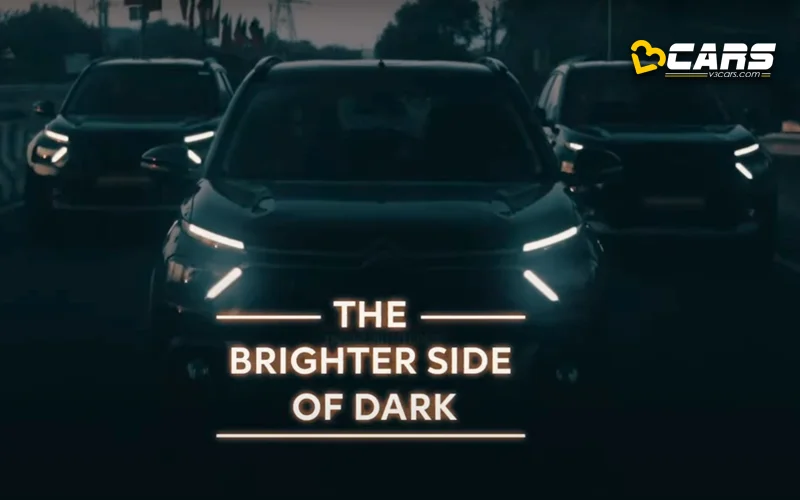 Citroen c3 aircross basalt dark editions teased ahead of april launch