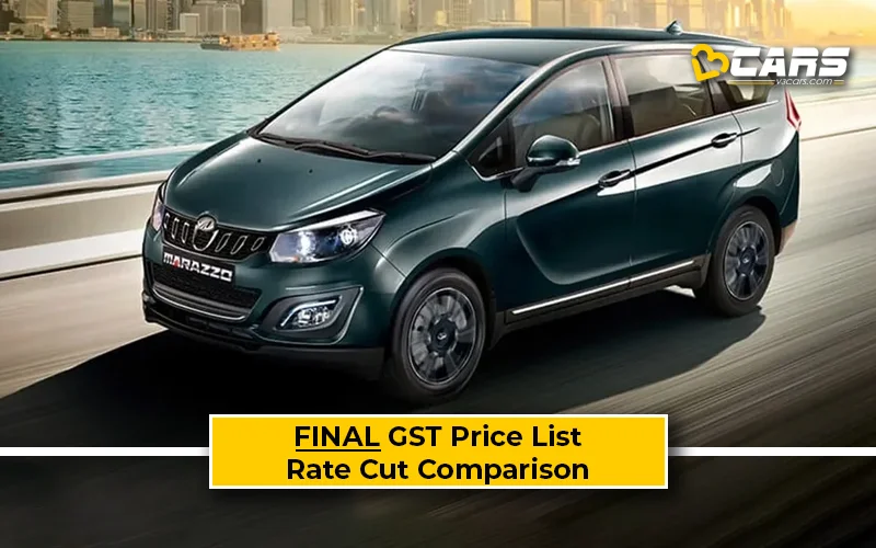 Final Mahindra Marazzo Price List After GST Rate Cut (Confirmed)