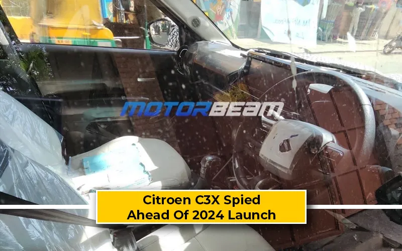 Citroen C3X Interior Cabin Features Spied