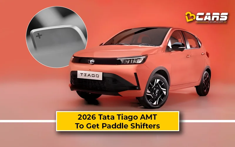 2026 Tata Tiago AMT To Get Paddle Shifters, Rotary Drive Selector