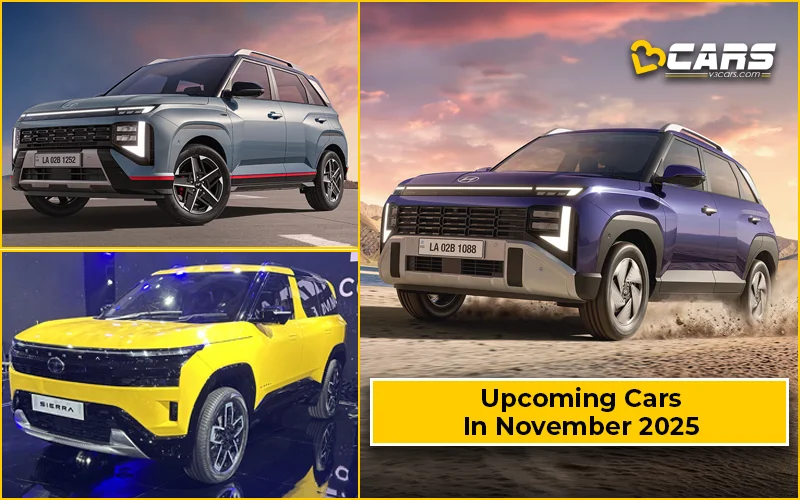 Upcoming Cars In November 2025 - Hyundai Venue, Tata Sierra, Mahindra XEV 9s