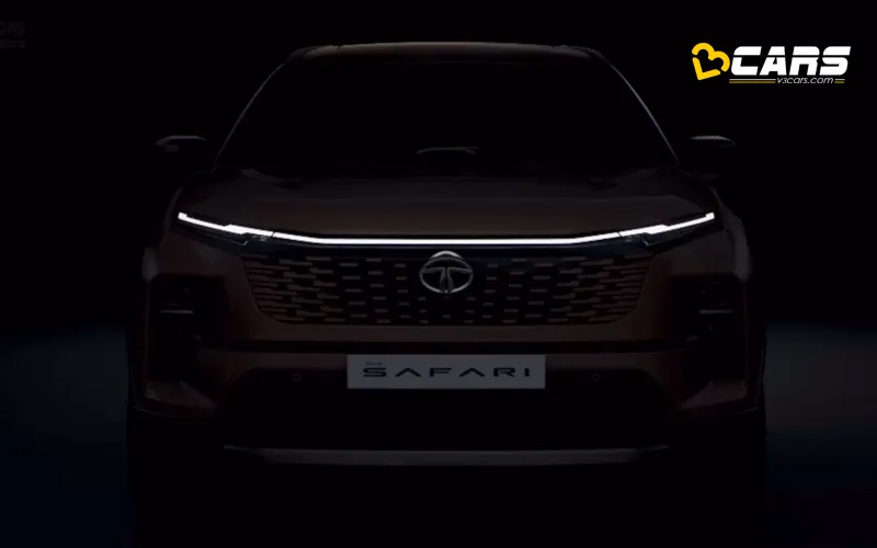 Tata safari facelift teased ahead of launch