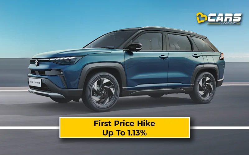 Oct 2025: Maruti Suzuki Victoris Price Hiked By Up To 1.13% Within A Month Of Launch