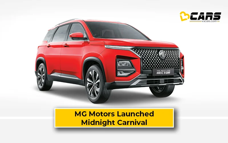 JSW MG Motor India Launched Exciting Midnight Carnival