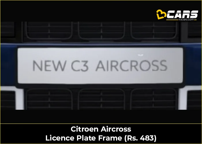 Citroen Aircross Licence Plate Frame (Rs. 483)