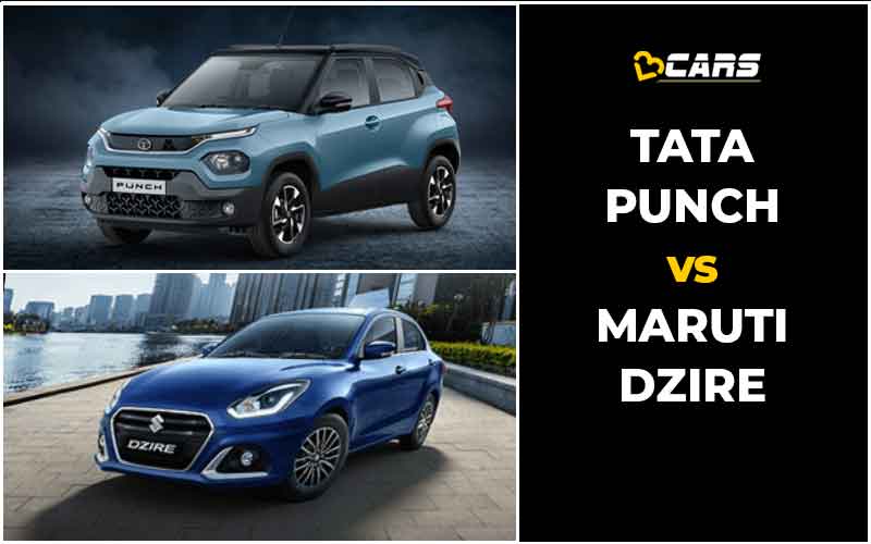 Tata Punch Vs Maruti Suzuki Dzire