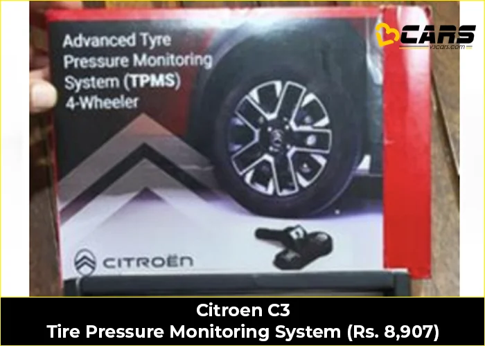 Citroen C3 Tire Pressure Monitoring System (Rs. 8,907)