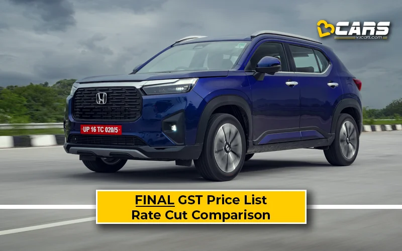 Final Honda Elevate Price List After GST Rate Cut (Confirmed)