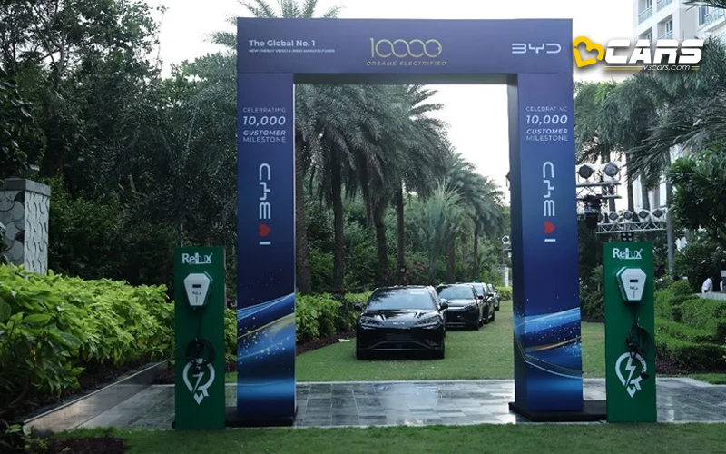 Byd india cross 10000 electric car deliveries milestone