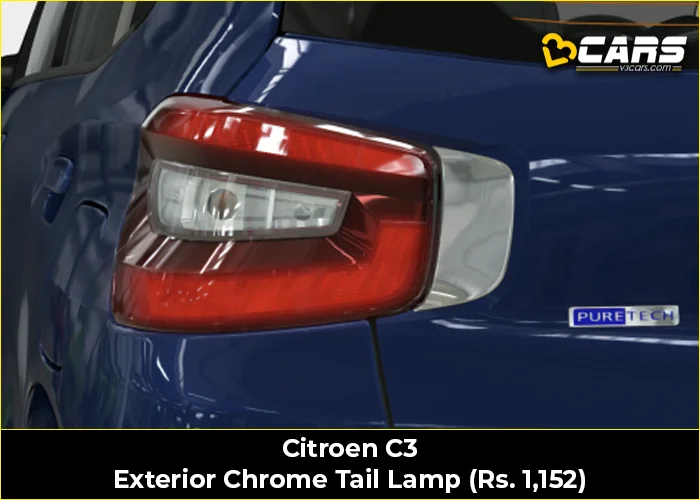 Citroen C3 Exterior Chrome Tail Lamp (Rs. 1,152)