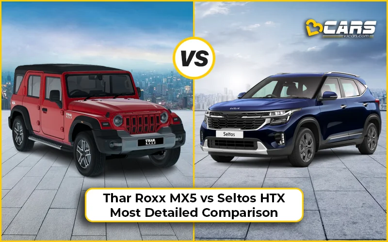 2024 Mahindra Thar Roxx MX5 Vs Kia Seltos HTX
