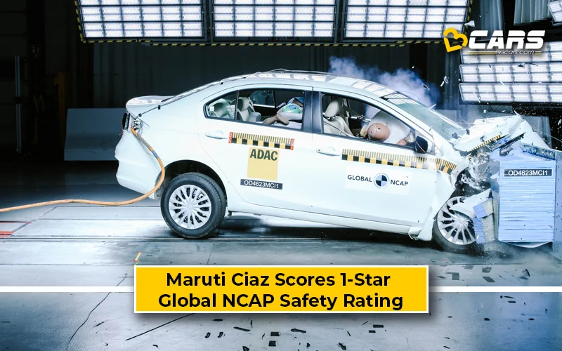 Maruti Suzuki Ciaz Scores 1-Star Safety Rating From Global NCAP