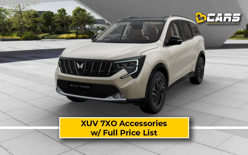 2026 Mahindra XUV 7XO Accessories Price List