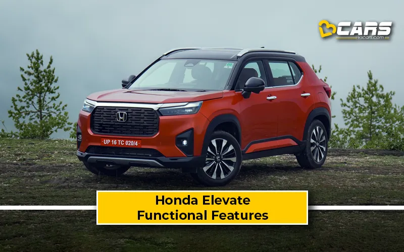 Honda Elevate Standard Functional Features And Variant-wise Comparison