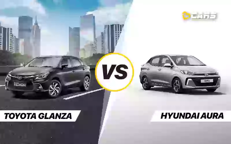 Toyota Glanza Vs Hyundai Aura Price, Engine Specs, Dimensions Comparison