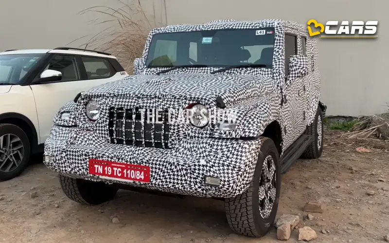 Mahindra thar 5 door 2wd spied