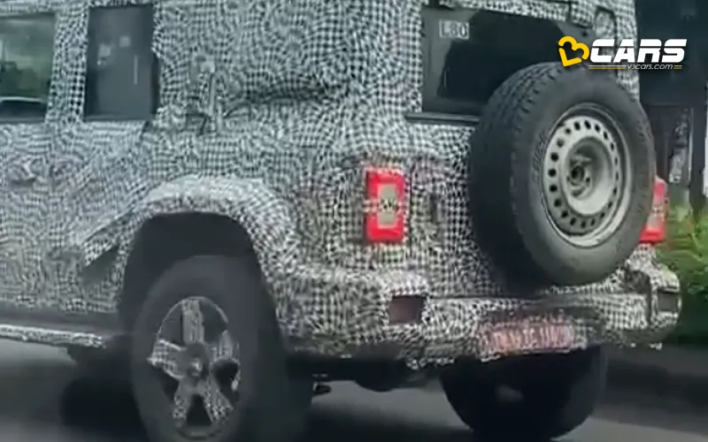 Mahindra thar 5 door spied launch date inching closer