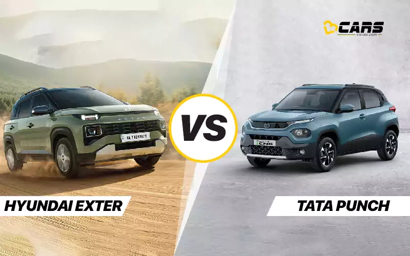Hyundai Exter Vs Tata Punch Price, Engine Specs & Dimensions Comparison